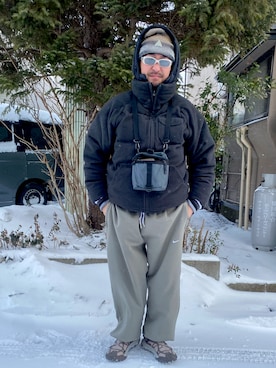 「NIKE（ナイキ）のアイテム（ダウンジャケット/コート）」を使った、4U♾1984さん（メンズ・170cm）の冬コーディネート