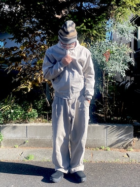 「アイテム（ニットキャップ/ビーニー）」を使った、4U♾1984さん（メンズ・170cm・40代）の秋コーディネート