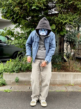 「アイテム（パーカー）」を使った、4U♾1984さん（メンズ・170cm・40代）の秋コーディネート