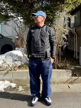 「NIKE（ナイキ）のアイテム（帽子）」を使った、4U♾1984さん（メンズ・170cm）の冬コーディネート