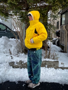 「NIKE（ナイキ）のアイテム（帽子）」を使った、4U♾1984さん（メンズ・170cm）の冬コーディネート