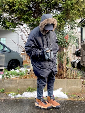 「アイテム（ミリタリージャケット）」を使った、4U♾1984さん（メンズ・170cm・40代）の冬コーディネート