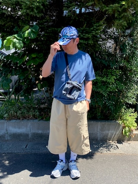 「NIKE（ナイキ）のアイテム（キャップ）」を使った、4U♾1984さん（メンズ・170cm・30代）の夏コーディネート