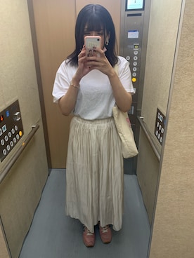 「Honeys（ハニーズ）のアイテム（トートバッグ）」を使った、り🎀さん（レディース・164cm）の秋コーディネート