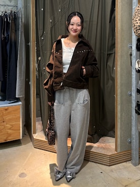 「アイテム（ブルゾン）」を使った、mashiroさん（レディース・153cm）の秋コーディネート