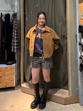 「WHO'S WHO gallery（フーズフーギャラリー）のアイテム（スウェット）」を使った、mashiroさん（レディース・153cm）の秋コーディネート