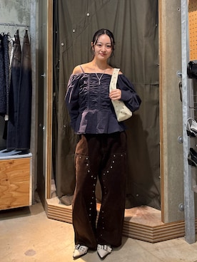 「アイテム（パンプス）」を使った、mashiroさん（レディース・153cm）の秋コーディネート