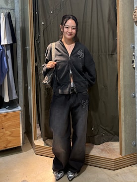 「アイテム（パーカー）」を使った、mashiroさん（レディース・153cm）の夏コーディネート