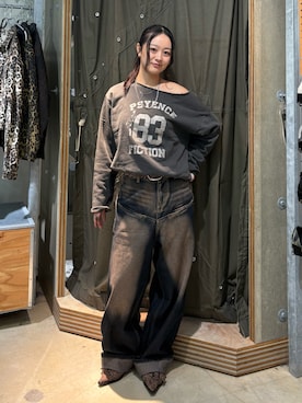 「WHO'S WHO gallery（フーズフーギャラリー）のアイテム（パンプス）」を使った、mashiroさん（レディース・153cm）の秋コーディネート