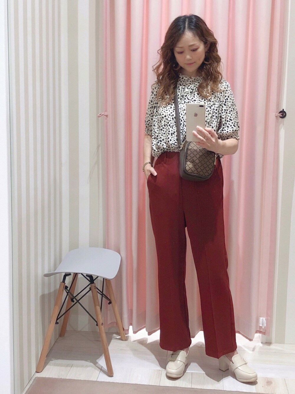 Drawer - hydrangea　　BLAMINK ブラウス M Maglie le cassetto×冨張愛》甘モードな