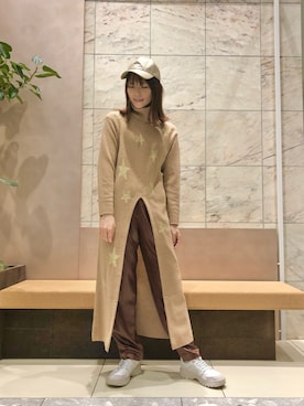 「CONVERSE TOKYO（コンバーストウキョウ）のアイテム（ワンピース/ドレス）」を使った、tomokaさん（レディース・165cm）の秋コーディネート