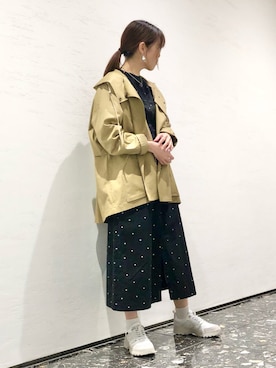 「CONVERSE TOKYO（コンバーストウキョウ）のアイテム（その他アウター）」を使った、tomokaさん（レディース・165cm）の秋コーディネート