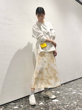 「CONVERSE TOKYO（コンバーストウキョウ）のアイテム（財布/小物）」を使った、tomokaさん（レディース・165cm）の夏コーディネート