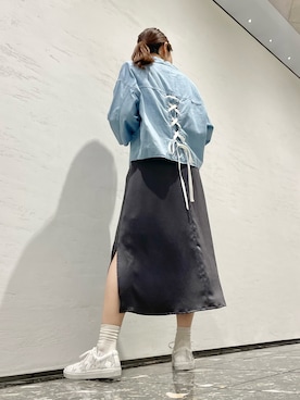 「CONVERSE TOKYO（コンバーストウキョウ）のアイテム」を使った、tomokaさん（レディース・165cm）の夏コーディネート
