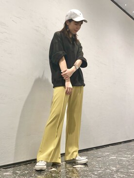 「CONVERSE TOKYO（コンバーストウキョウ）のアイテム（帽子）」を使った、tomokaさん（レディース・165cm）の夏コーディネート