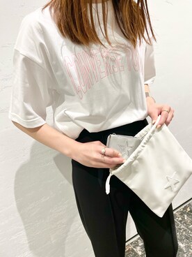 「CONVERSE TOKYO（コンバーストウキョウ）のアイテム（財布/小物）」を使った、tomokaさん（レディース・165cm）の夏コーディネート