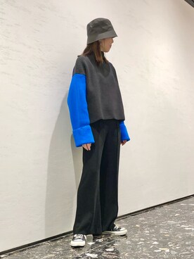 「CONVERSE TOKYO（コンバーストウキョウ）のアイテム（帽子）」を使った、tomokaさん（レディース・165cm）の秋コーディネート