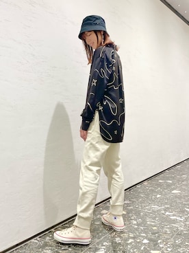 「CONVERSE TOKYO（コンバーストウキョウ）のアイテム（帽子）」を使った、tomokaさん（レディース・165cm）の夏コーディネート