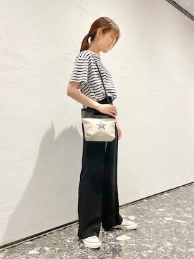 「CONVERSE TOKYO（コンバーストウキョウ）のアイテム」を使った、tomokaさん（レディース・165cm）の夏コーディネート