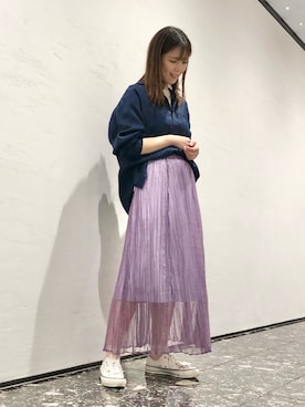 「CONVERSE TOKYO（コンバーストウキョウ）のアイテム」を使った、tomokaさん（レディース・165cm）の夏コーディネート