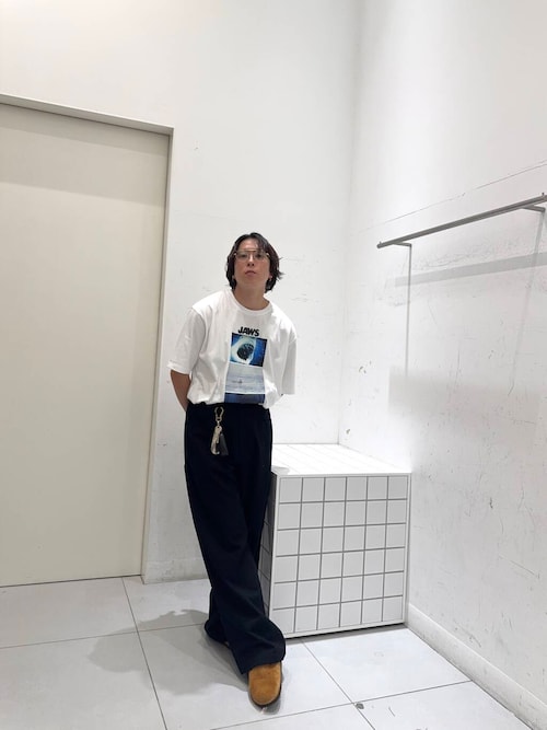 『別注』SENSE OF PLACE×JAWS　プリントT-SHIRTS/A