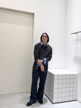 「アイテム（ポロシャツ）」を使った、reosakuraiさん（メンズ・163cm）の秋コーディネート