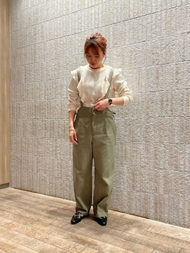 「マニッシュスタイル」｜「アイテム（オールインワン・サロペット）」を使った、FREDY&GLOSTER stylingさん（レディース・160cm）の冬コーディネート