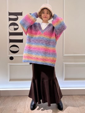 FREDY&GLOSTER stylingさん(レディース・160cm)の冬コーディネート