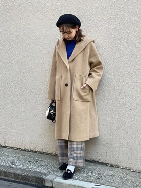 「fredy emue（フレディエミュ）のアイテム（その他アウター）」を使った、FREDY&GLOSTER stylingさん（レディース・160cm）の秋コーディネート