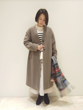 「tweedmill」｜FREDY&GLOSTER stylingさん（レディース・160cm）の冬コーディネート