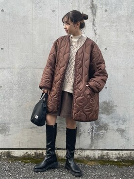 FREDY&GLOSTER stylingさん（レディース・160cm）の冬コーディネート