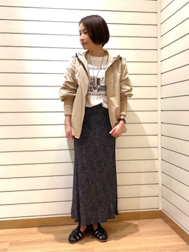 「FREDY&GLOSTER」｜「アイテム（マウンテンパーカー）」を使った、FREDY&GLOSTER stylingさん（レディース・160cm）の春コーディネート