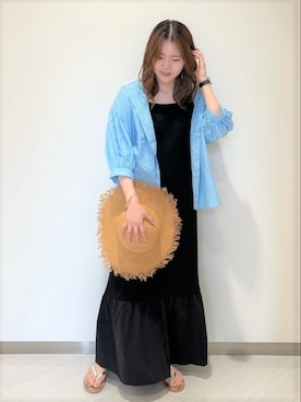 「マーメイドライン」｜FREDY&GLOSTER stylingさん（レディース・160cm）の夏コーディネート