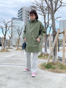 「FREDY&GLOSTER」｜「アイテム（マウンテンパーカー）」を使った、FREDY&GLOSTER stylingさん（レディース・160cm）の春コーディネート