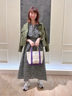 「ごきげんウィーク」｜「アイテム（ミリタリージャケット）」を使った、FREDY&GLOSTER stylingさん（レディース・160cm）の春コーディネート