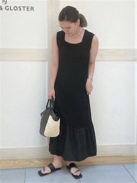 「マーメイドライン」｜FREDY&GLOSTER stylingさん（レディース・160cm）の夏コーディネート