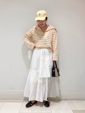 「fredy repit（フレディレピ）のアイテム（帽子）」を使った、FREDY&GLOSTER stylingさん（レディース・160cm）の春コーディネート