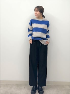 「あったかパンツ」｜FREDY&GLOSTER stylingさん（レディース・170cm）の冬コーディネート