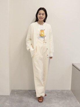 「FREDY&GLOSTER」｜「アイテム（サロペット/オーバーオール）」を使った、FREDY&GLOSTER stylingさん（レディース・160cm）の冬コーディネート