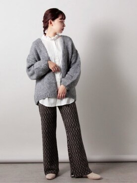 「TRICOTS JEAN MARC（トリコットジーンマルク）のアイテム」を使った、FREDY&GLOSTER stylingさん（レディース・160cm）の秋コーディネート