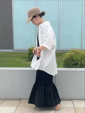 「fredy repit（フレディレピ）のアイテム（帽子）」を使った、FREDY&GLOSTER stylingさん（レディース・160cm）の夏コーディネート