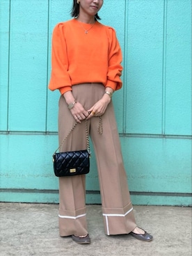 「onulsoha（オヌルソハ）のアイテム」を使った、FREDY&GLOSTER stylingさん（レディース・154cm）の秋コーディネート