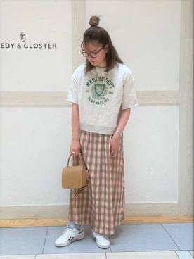 「ウェリントン」｜FREDY&GLOSTER stylingさん（レディース・160cm）の夏コーディネート