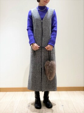 FREDY&GLOSTER stylingさん（レディース・154cm）の冬コーディネート