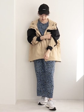 「WILD THINGS（ワイルドシングス）のアイテム（マウンテンパーカー）」を使った、FREDY&GLOSTER stylingさん（レディース・160cm）の春コーディネート