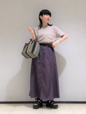 「GEVACO」｜「アイテム（スカート）」を使った、FREDY&GLOSTER stylingさん（レディース・160cm）の夏コーディネート