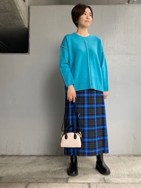 「cache cache（カシュ カシュ）のアイテム（ボストンバッグ）」を使った、FREDY&GLOSTER stylingさん（レディース・160cm）の秋コーディネート