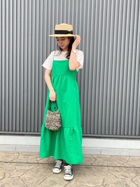 「fredy repit（フレディレピ）のアイテム（帽子）」を使った、FREDY&GLOSTER stylingさん（レディース・160cm）の春コーディネート