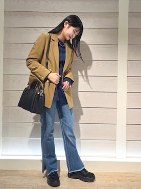 「maison vert（メゾンヴェール）のアイテム」を使った、FREDY&GLOSTER stylingさん（レディース・162cm）の秋コーディネート