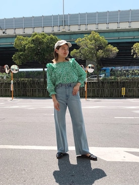 「fredy repit（フレディレピ）のアイテム（帽子）」を使った、FREDY&GLOSTER stylingさん（レディース・160cm）の春コーディネート